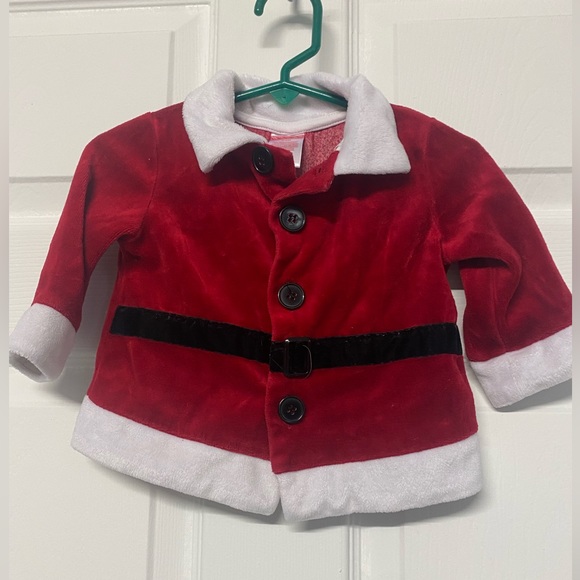 Other - 🎉5/$10🎉 Santa button up shirt size 6 to 9 months